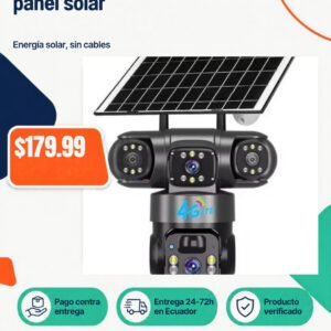 Cámara de seguridad con panel solar
