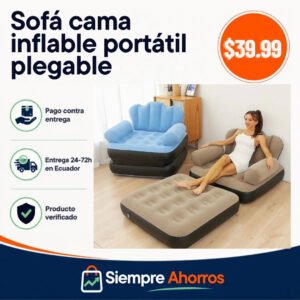 Sofá cama inflable portátil plegable