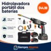 Hidrolavadora portátil dos baterías