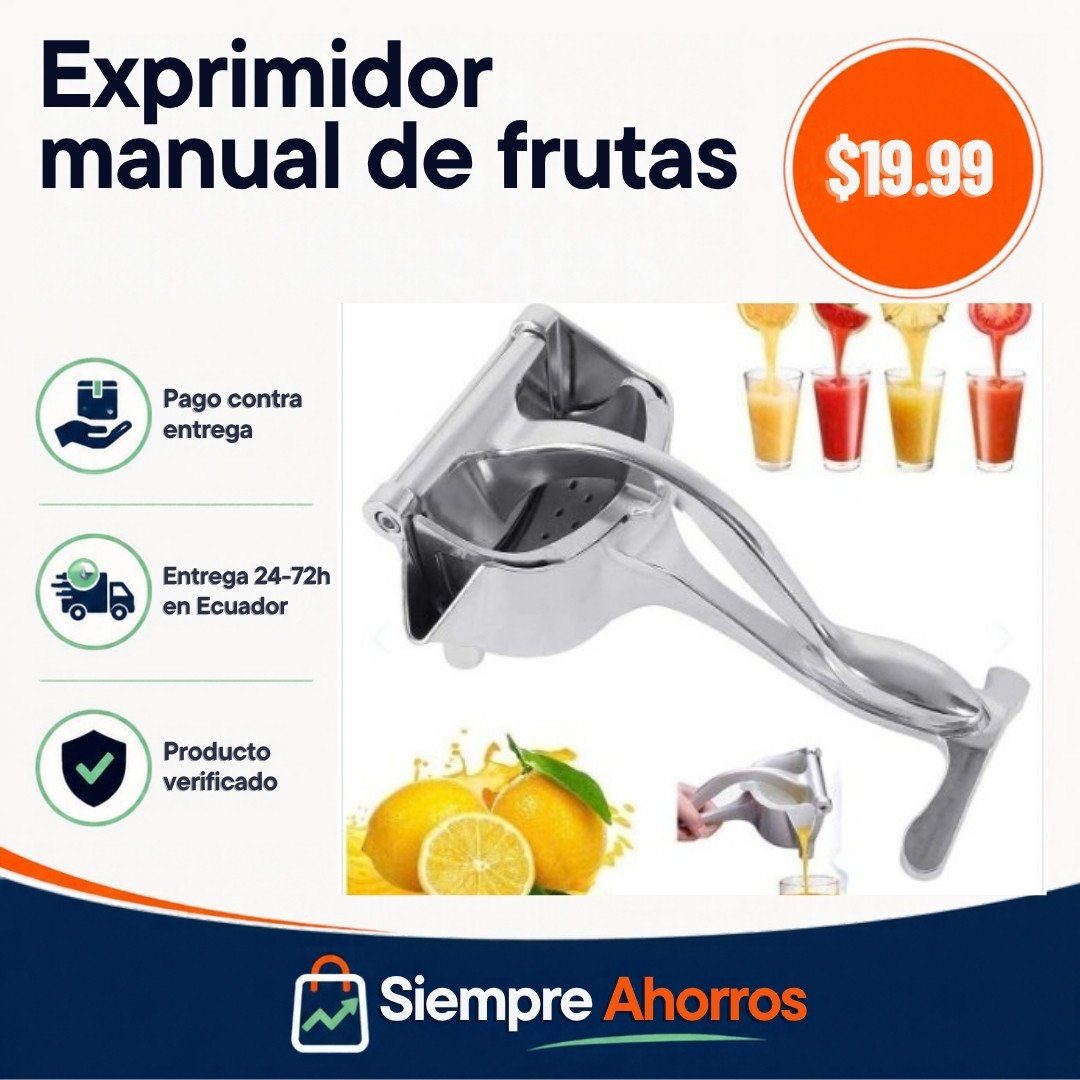 Exprimidor manual de frutas