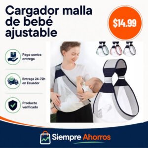 Cargador malla de bebé ajustable